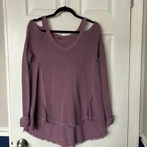 Purple Free People Sweater